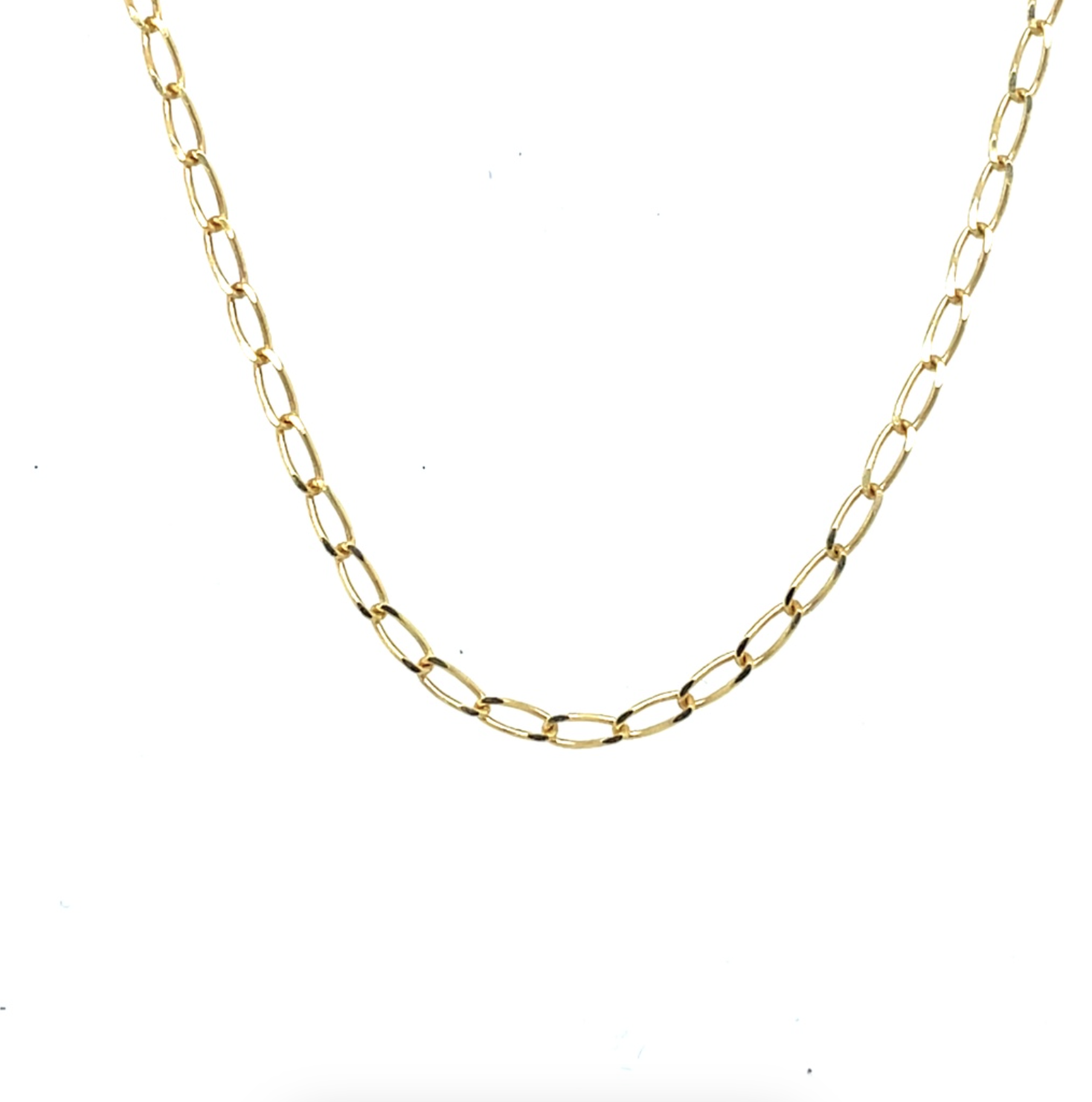 Long Curb Chain Necklace